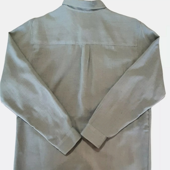 John Blair Mens Large Long Sleeve Button Front Shirt - Picture 2 of 5